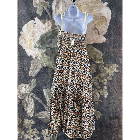 NWT FREE PEOPLE Palma Printed Midi Dress Women's Size L - Picture 8 of 11